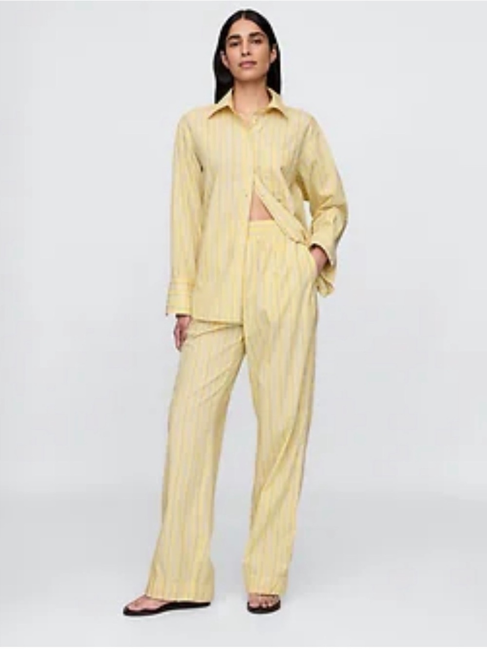GAP Yellow Pinstripe Button-Down Shirt